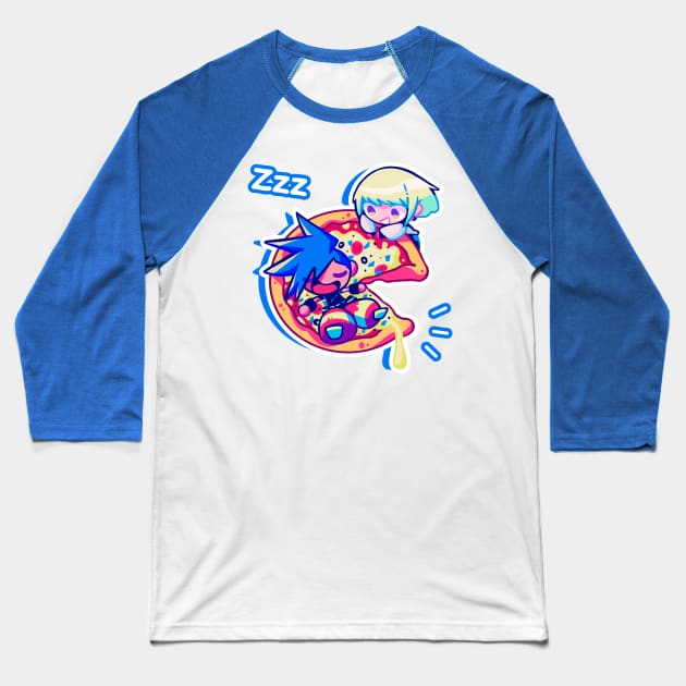 Promare pizza Baseball T-Shirt by OkiComa